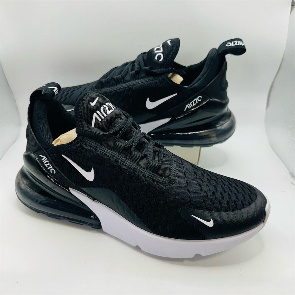 Nike Air Max 270 Black White Women's Sneakers US 7 Running Athletic Shoes